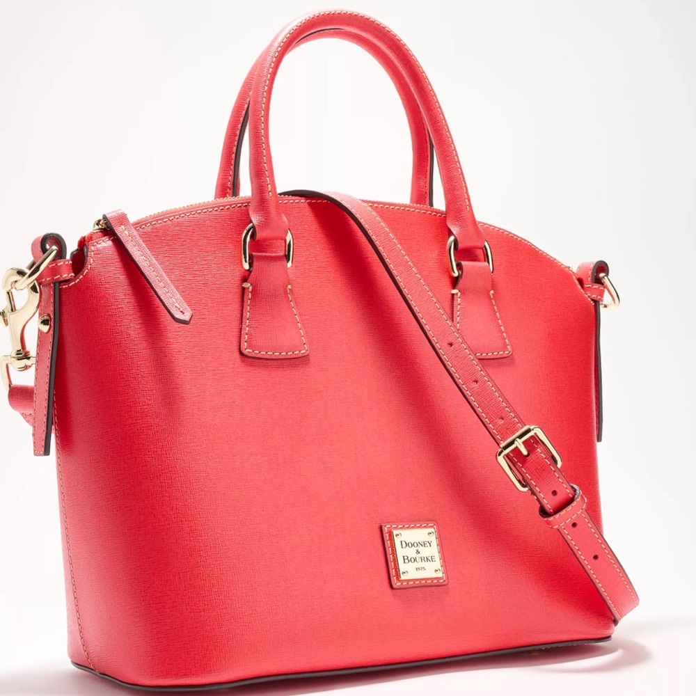 DOONEY & BOURKE Red Saffiano Satchel